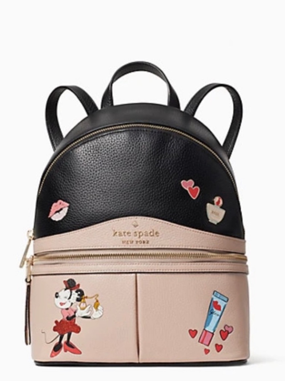 kate spade Black & Blush Minnie Mouse Mini Backpack